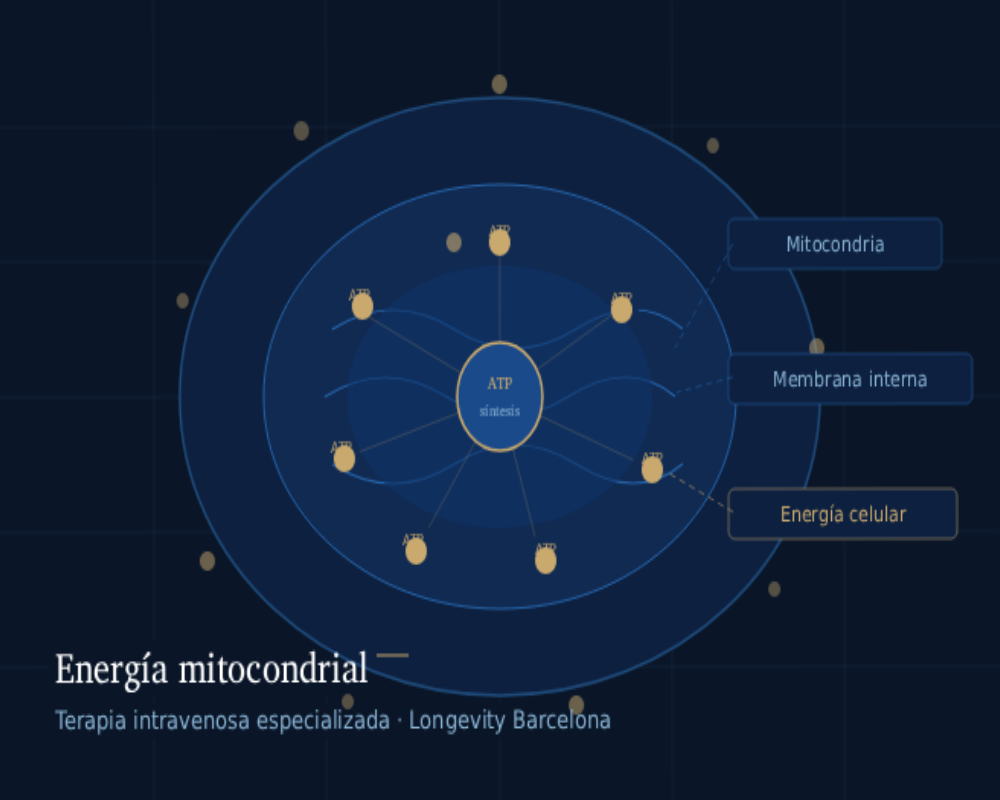 Diagrama de energía mitocondrial