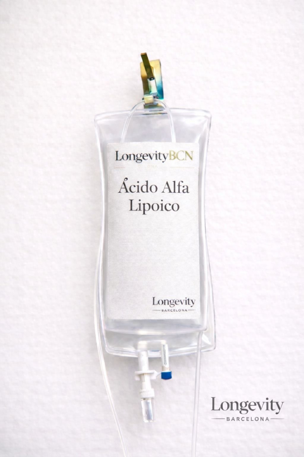 Bolsa de suero con ácido alfa lipoico