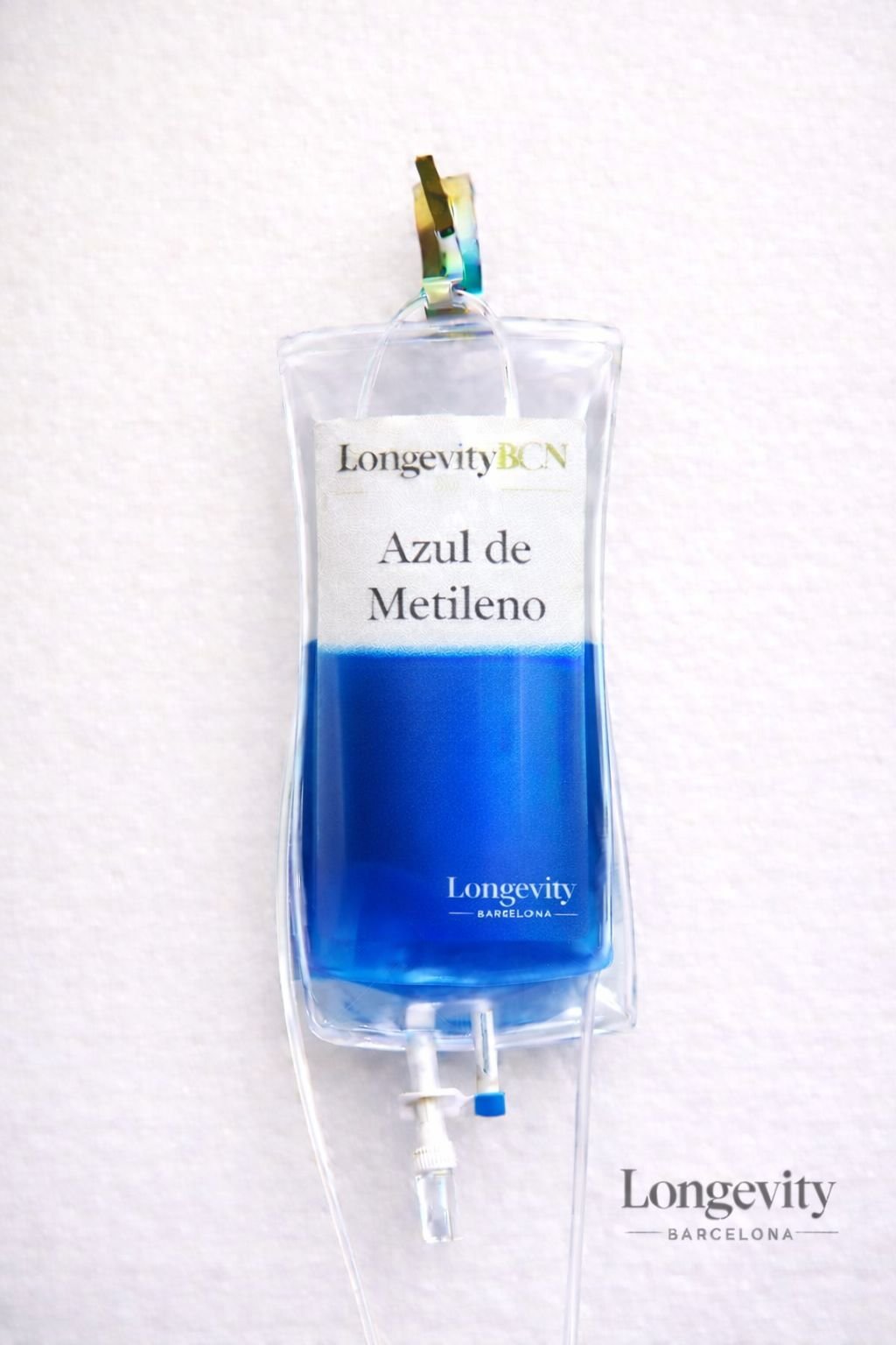 Bolsa de infusión de azul de metileno