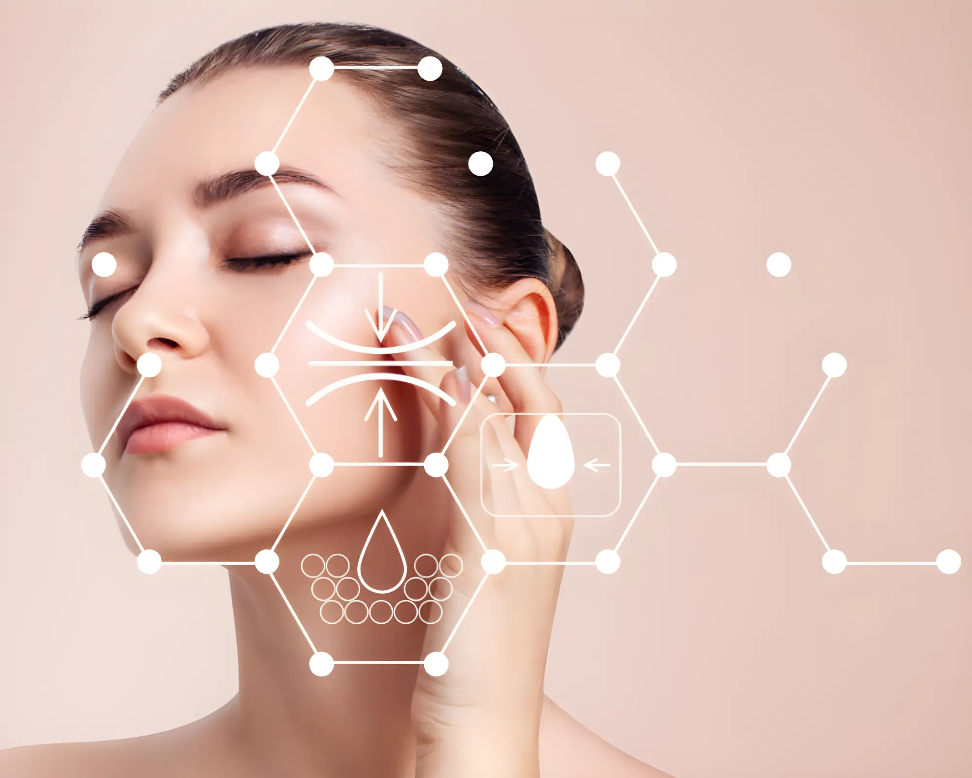 Tratamiento facial tecnológico en mujer